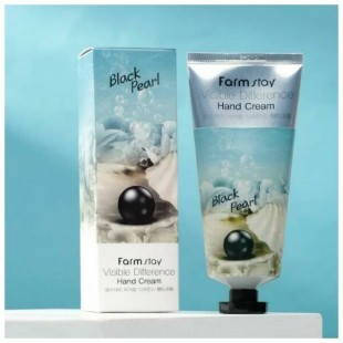 FARMSTAY Visible Difference Black Pearl Hand Cream/Крем для рук с черным жемчугом 100 мл.